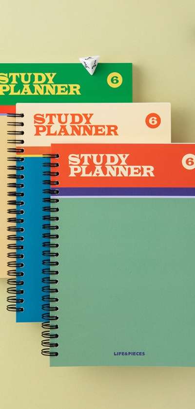 Life and Pieces Spring Study Planner Vertical (6 Months)