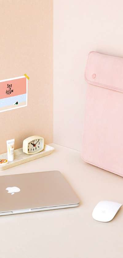 Button Notebook Pouch 13-inch 5 Color