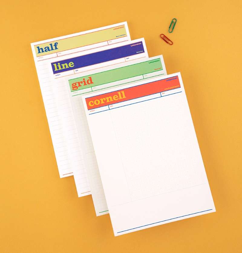 Life and Pieces Memo Pad 4 Type Set