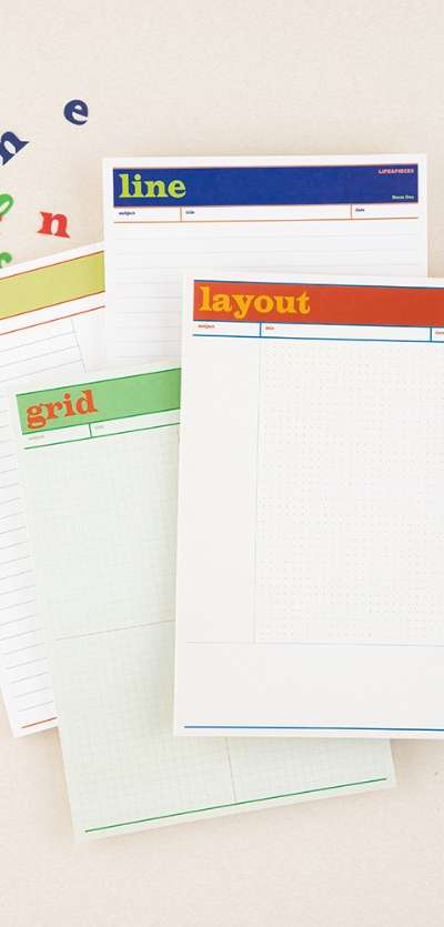 Life & Pieces Memo Pad 4 Type