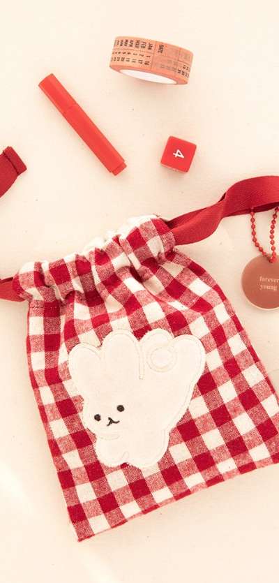 Piyo Check Mini Pouch 4 Color