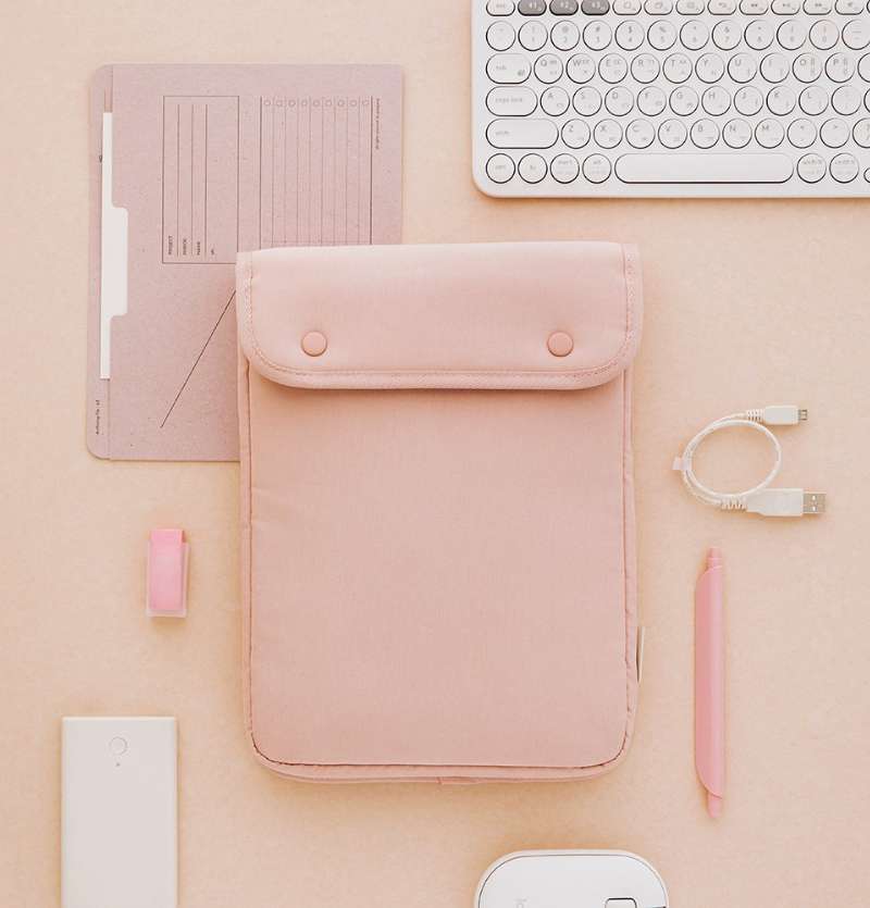 Button Tablet PC Pouch 11-inch 5 Colors