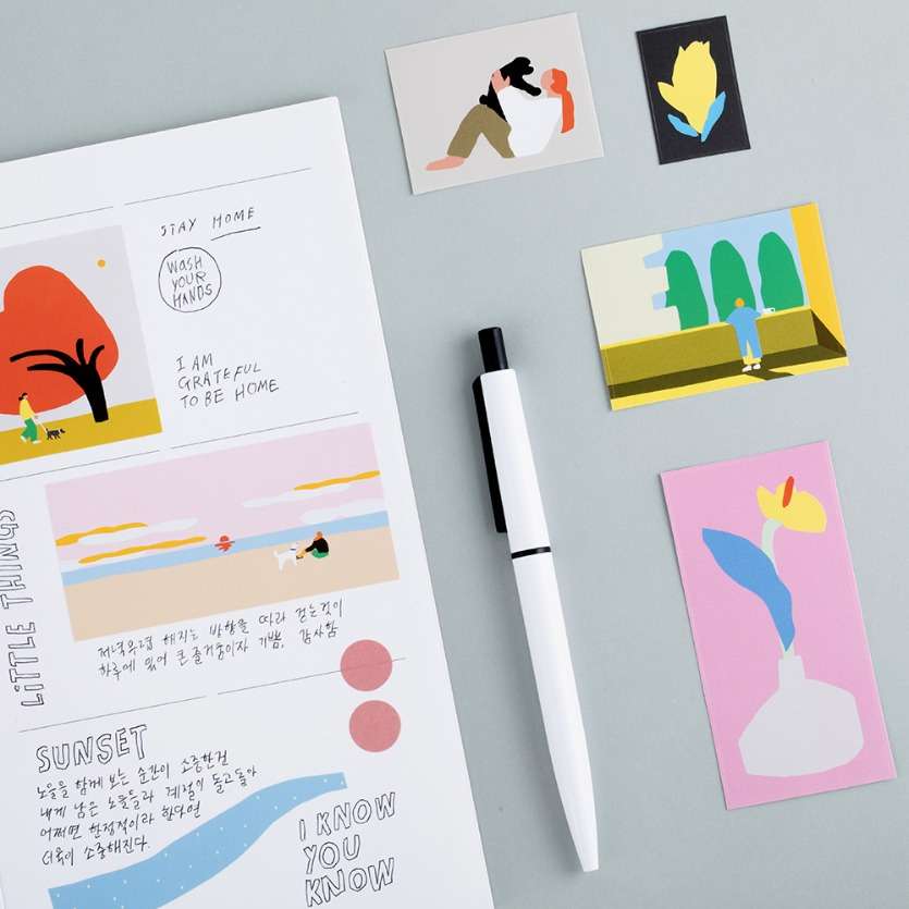 Little Things Remover Square Sticker (3 sheets) - 3-Type Set