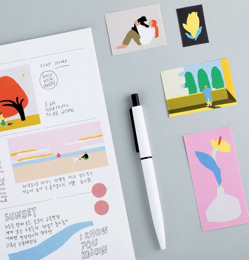 Little Things Remover Square Sticker (3 sheets) - 3-Type Set