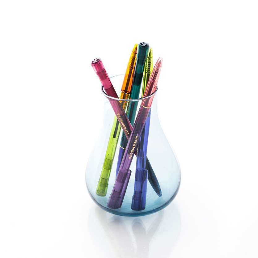 Life and Pieces Clear Ballpoint Pen 0.5mm (Black Set)