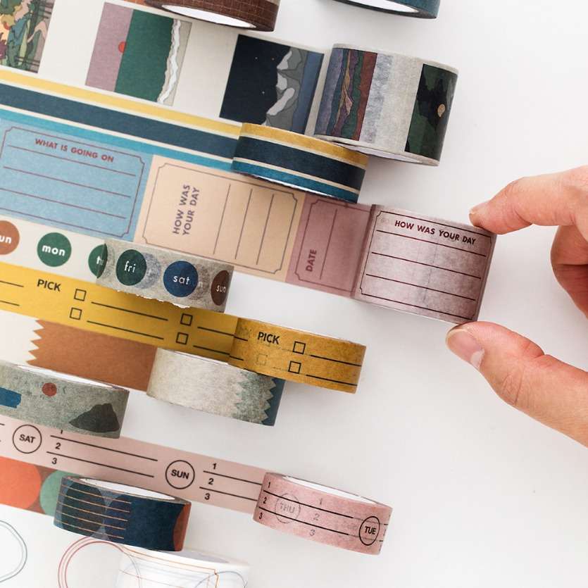 Life and Pieces Paper Tape 15mm (11 Color)