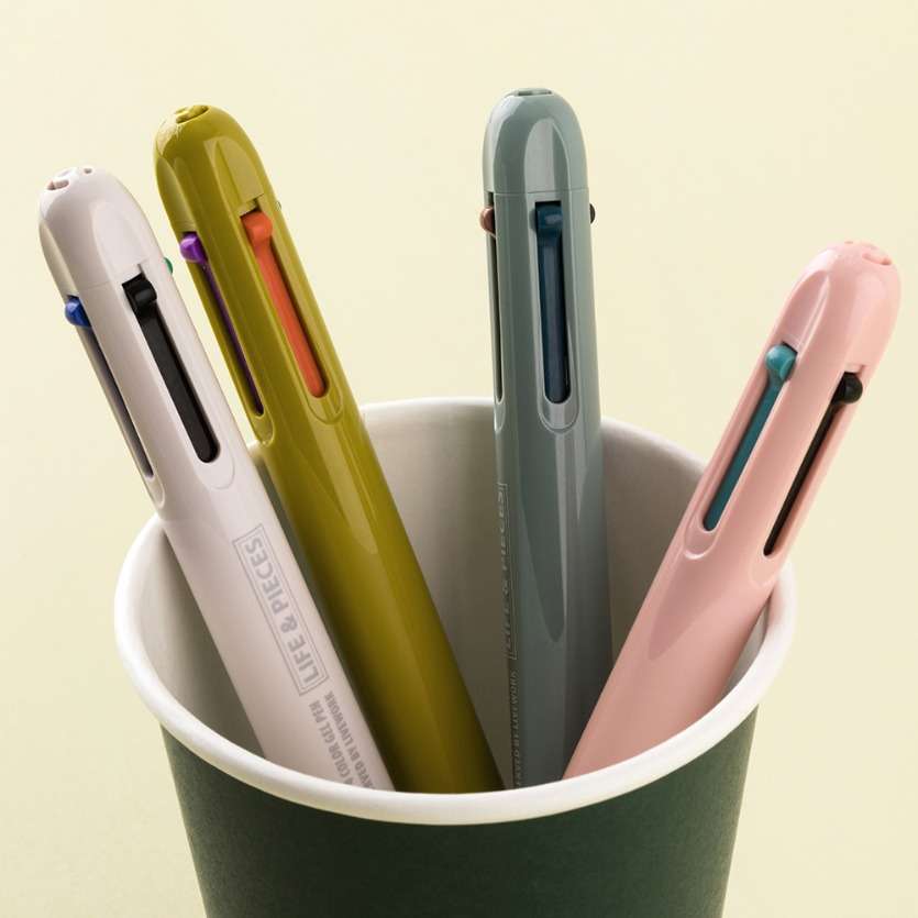 LIVEWORK 4-Color Gel Pen Set 0.4mm