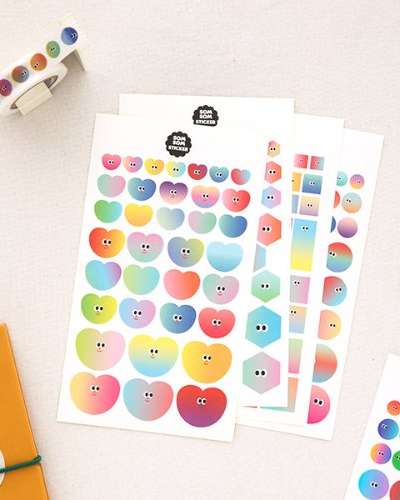 Soft Soft Sticker Gradient (2 sheets)