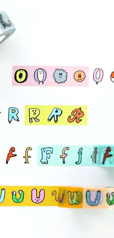 JamJam Alphabet Paper Tape (O~Z, Number)
