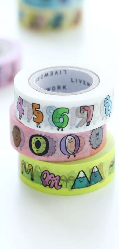 Jamjam Alphabet Paper Tape (A~N, number)