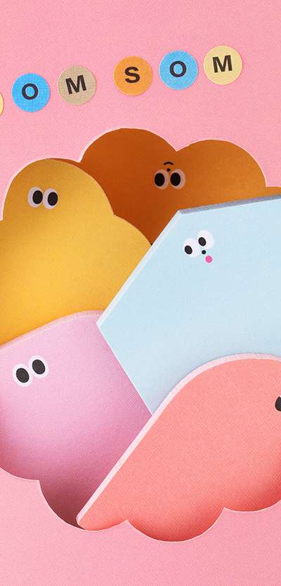 Fluffy Sticky Notes - S