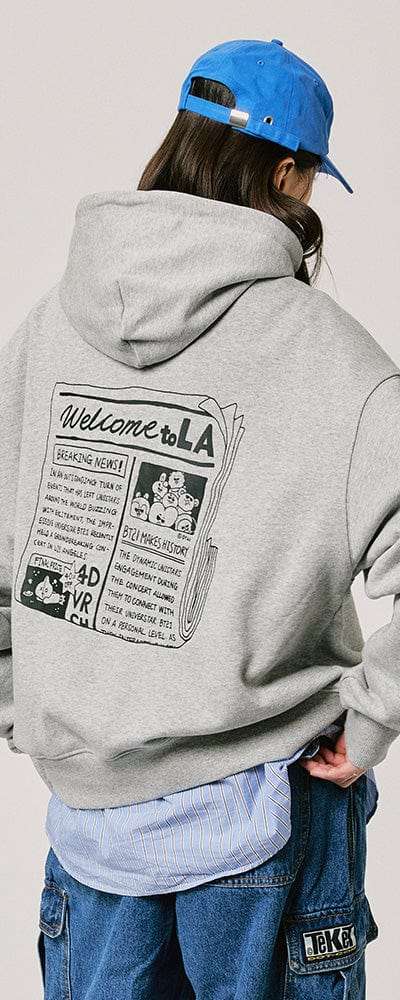 BT21 CITY EDITION フーディ 2024 F/W (LA グレー)
