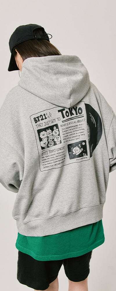 BT21 CITY EDITION フーディ 2024 F/W (トウキョウ グレイ)