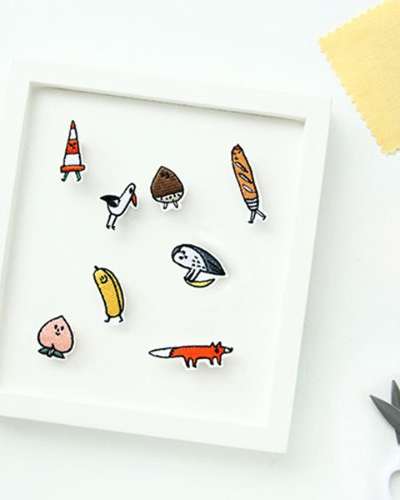 Jamjam Embroidered Brooch - Small (Limited Edition)