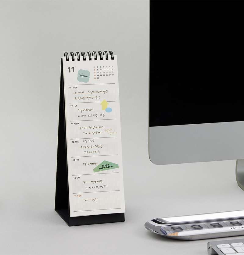 2026 Life and Pieces Memo Weekly Desk Calendar (Vertical)
