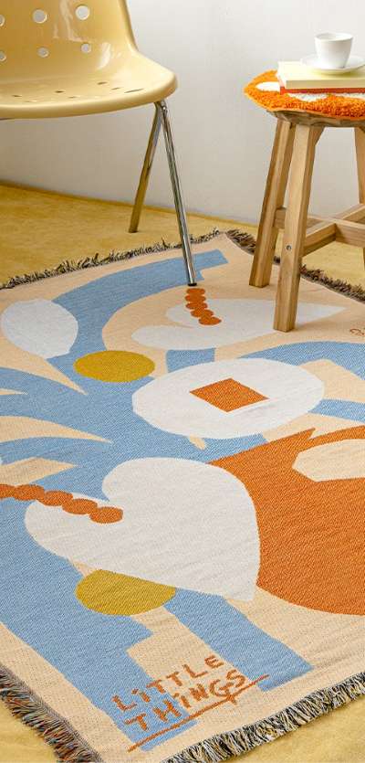 Little Things Woven Blanket - Vase
