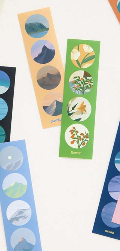 Afterglow Round Sticker Pack - Removable