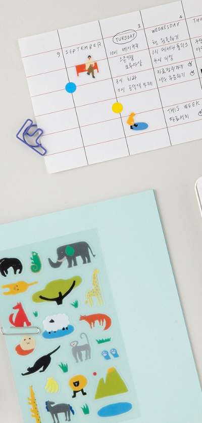 Little Things Remover Seal Sticker (1 Sheet) - 9 Types Set