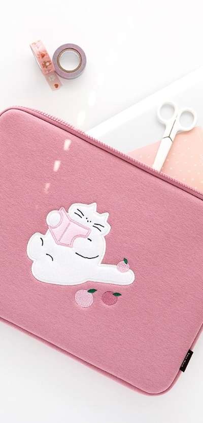 Illustrated 13-inch Laptop Pouch (8 Colors)