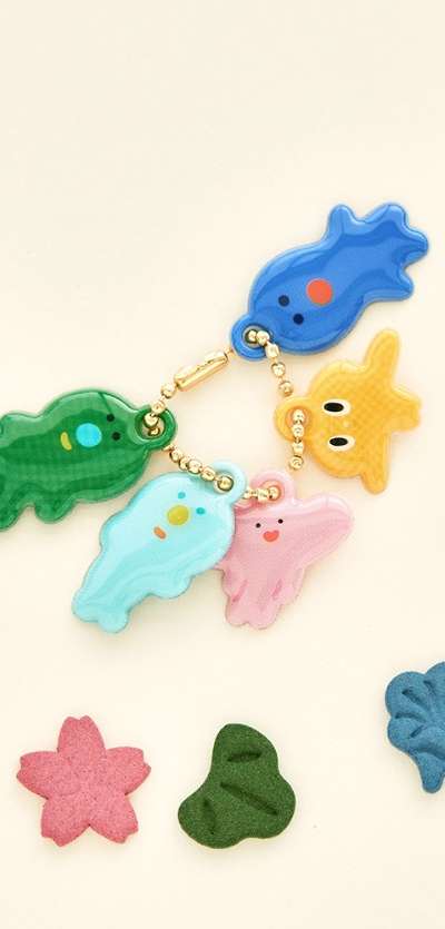 Pebble Soft Keyring 5 Types
