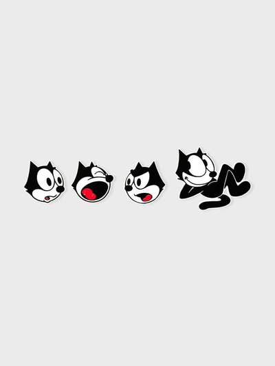 Coller x Felix the Cat Silicone Sticker Set