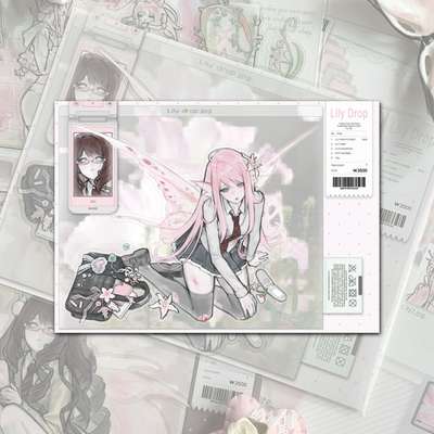 [Hoo Ae] Lily Drop Fragment Stickers
