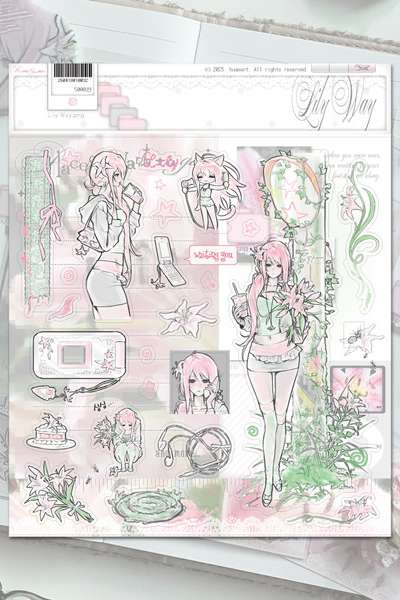 [Huae] Lily Way Sticker