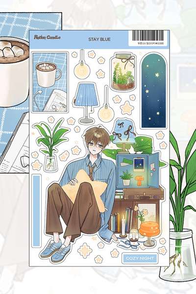 [Rotten Candle] Stay Blue Sticker