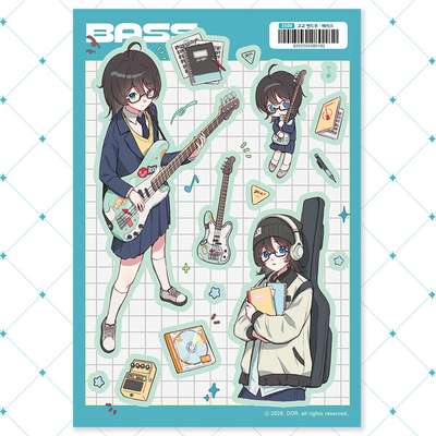 [Dor] High School Band Club - Bass Sticker
