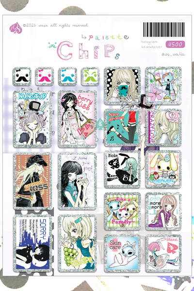 [Wasa] Palette Chips Sticker