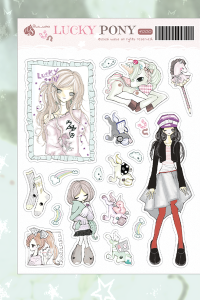 [Wasa] L.U.C.K.Y PONY Sticker