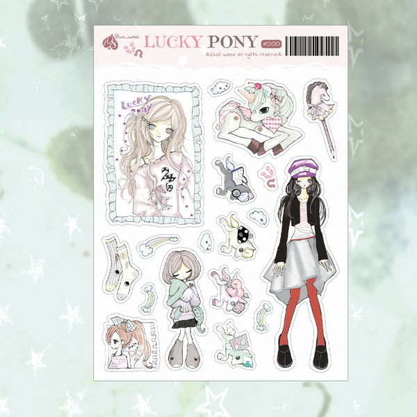 [Wasa] L.U.C.K.Y PONY Sticker