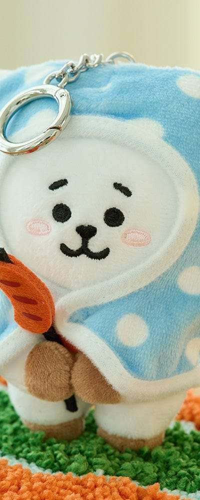 BT21 RJ キャンプファイア毛布ぬいぐるみキーリング