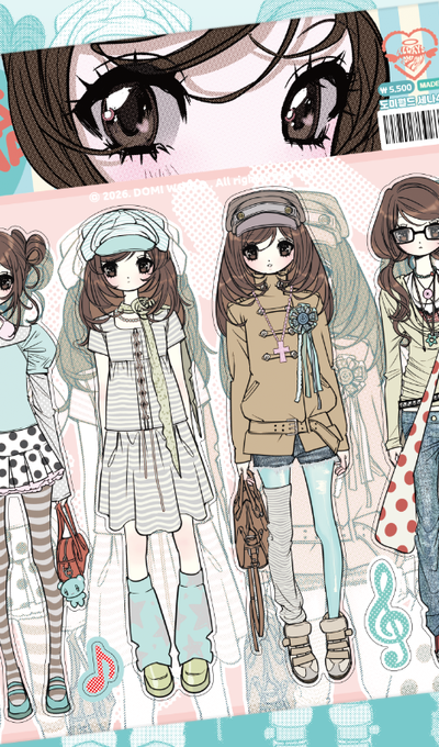 Domi World Sena 4-Member Sticker