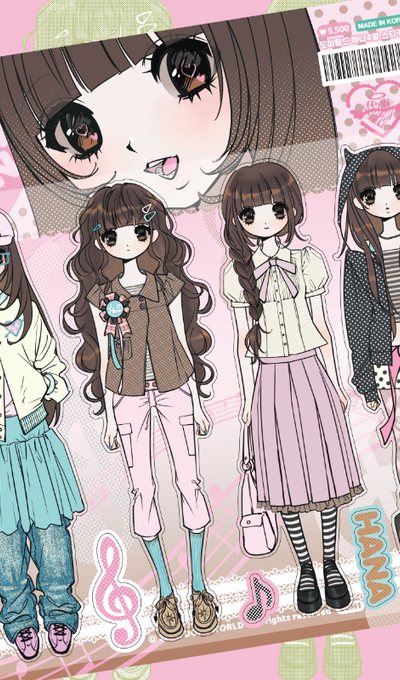 Domiworld Hana Four Members Ver.2 Sticker