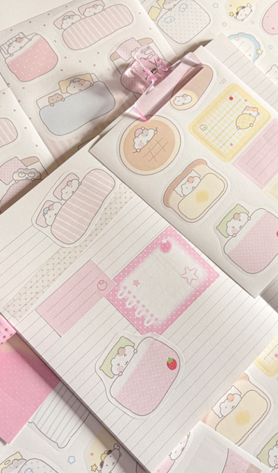 Round Woof Dream Land Hamster Imitation Paper Pack