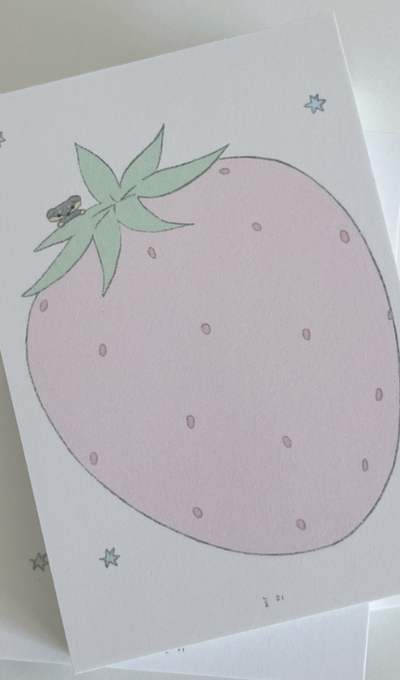 Neulhi Woang Strawberry Memo Pad