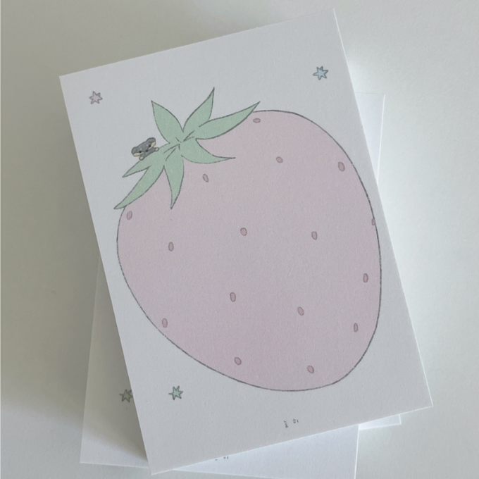 Neulhi Woang Strawberry Memo Pad