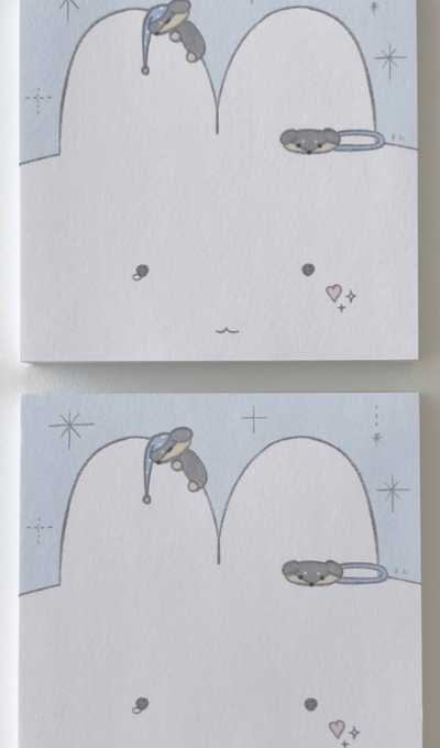 Neulhi Rabbit Dream Memo Pad