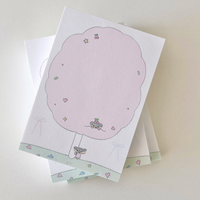 Neulhi Cotton Candy Memo Pad