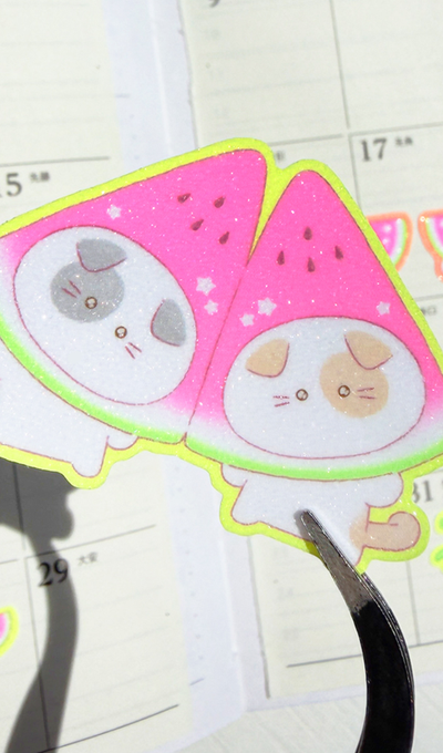 Momo Caretaker Shining Watermelon Seal Sticker