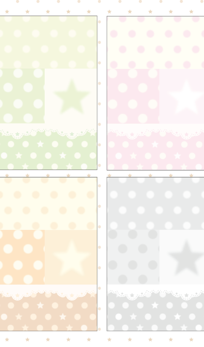 Boboguri Dot Star Lace Imitation Paper Pack