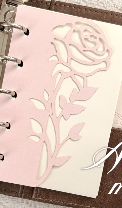 Sweet Lily Rose Shaped Inner Pages A8 M5