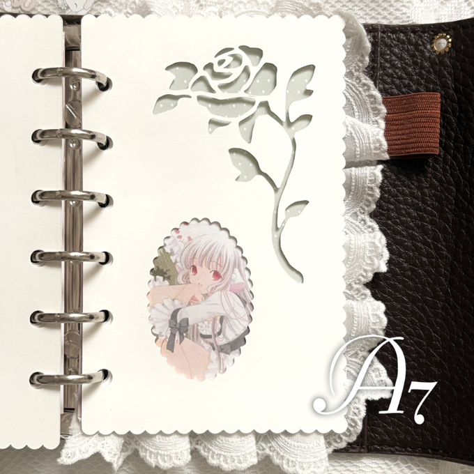 Sweet Lily Lace Petit Frame Shaped Notepad A7