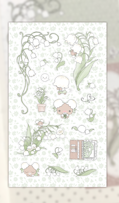 Sweet Lily Chew Chew's Lily of the Valley Sticker