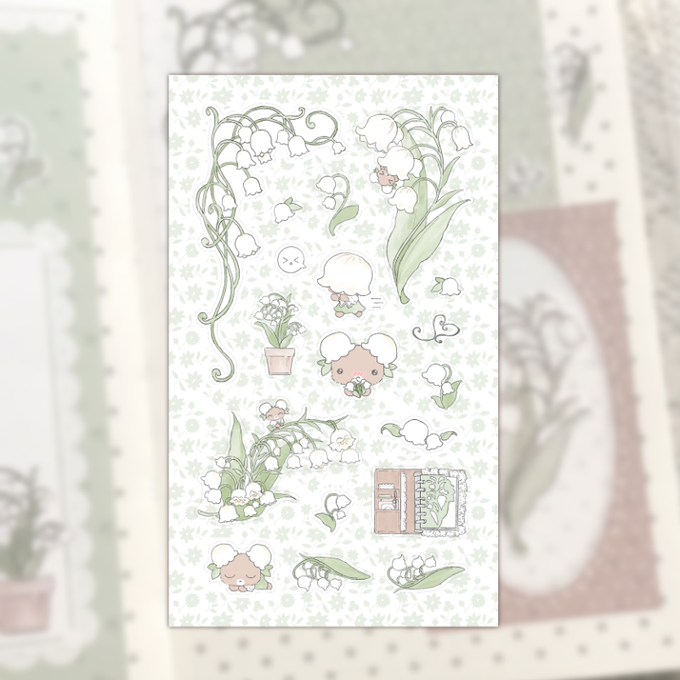Sweet Lily Chew Chew's Lily of the Valley Sticker
