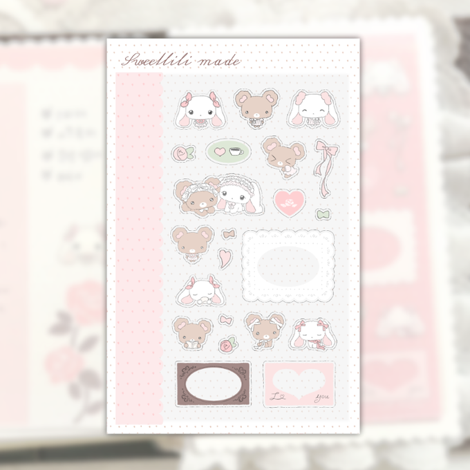 Sweet Lily Daily Lovely Transparent Sticker