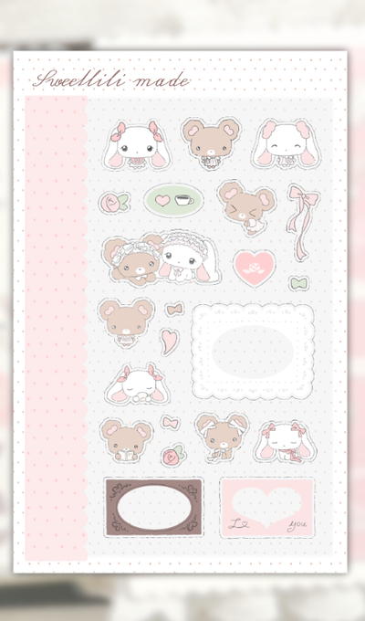 Sweet Lily Daily Lovely Transparent Sticker