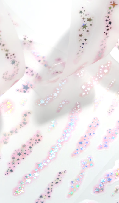 Stickers Stardust Flora Kiss-Cut Deco Tape
