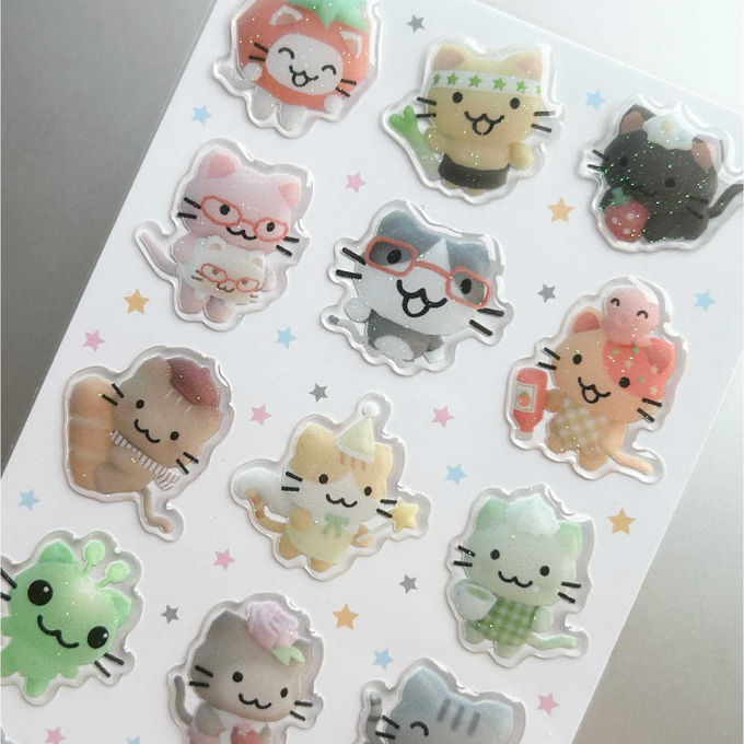 Deco Boko Jjangnyangi Glitter Epoxy Sticker